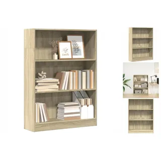 vidaXL Bücherregal Sonoma-Eiche 80x24x109 cm Holzwerkstoff