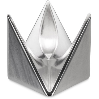 Alessi AGO01 Roost Doppel-Eierbecher - Aluminium, Silber, 4,50 x 4,50 x 4,50 cm