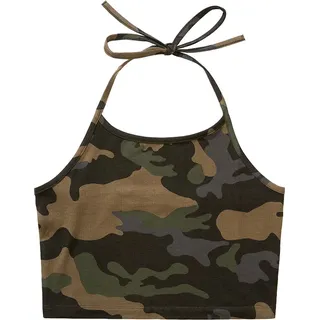 Brandit Neckholder Camo, Top Damen - Dark Camo - XXL