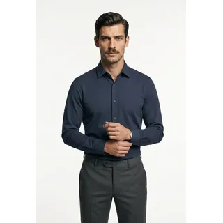 Strellson Langarmhemd "Spike Powerflex" Regular Fit, pflegeleichte Powerflex-Qualität, navy