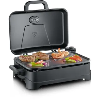 Severin Elektrischer BBQ Grill mit Haube PG 8597