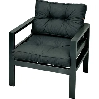 Ampo Sitzkissen Kissen Polster Rückenkissen Outdoor Rattansitz Wasserdicht - Grau