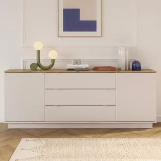 Forte Sideboard 224,5 x 85,7 x 41,3 cm Sand / Mauvella Eiche