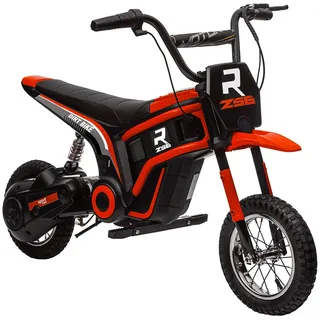 Homcom Elektro Motorrad Kinder Elektromotorrad mit 24V 350W Motor, 8-16 KMH Rot , Kunststoff , 64x76.5x119 cm , Freizeit & Co, Gartenspielzeug, Kinder-Elektrofahrzeuge