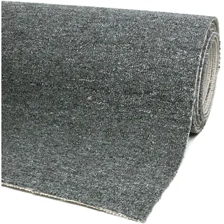 andiamo Teppichboden Henry - pflegeleicht und einfach zu verlegen - Auslegware Teppichboden - Meterware Bodenbelag in Schlingenstruktur mit Trittschalldämmung 200 x 250 cm Anthrazit