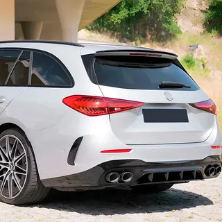 AutoStyle Dachspoiler (Spoiler Cap) passgenau | kompatibel mit Mercedes C-Klasse W206 Kombi 2021- (ABS Glänzend Schwarz)