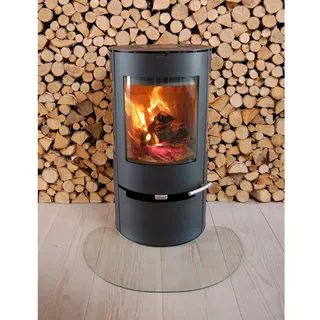 ADURO Glasbodenplatte Halbmond transparent