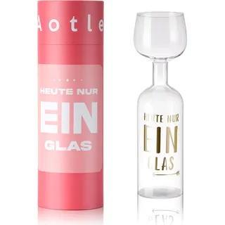 Aotlet Geschenke für Frauen Zum Geburtstag, 750ml Weingläser Geschenkidee für Weinliebhaber, Weihnachtsgeschenke für Frauen Mama Schwester, Lustige Geschenke für Männer, aus Glas