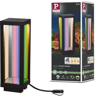 Paulmann Laterne Aluminium 10 x 10 x 30 cm 1 Stk. grau
