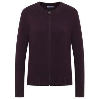 Cecil Damen 2515363 Cosy Cardigan mit Zipper, Eggplant red Melange, Large