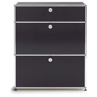 USM Sideboard schwarz, Designer Prof. Fritz Haller, 91.5x78x38 cm