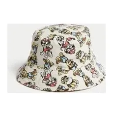 Unisex,Boys,Girls M&S Collection Kids' Pure Cotton Paw PatrolTMSun Hat (1-6 Yrs) - Stone, Stone - 3-6 Years