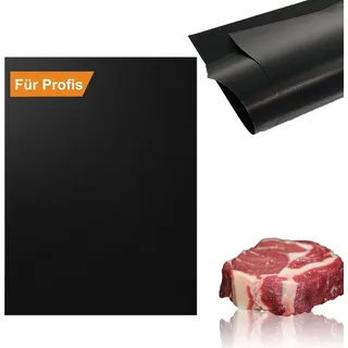 Grill Unterlage aus Glasfaser - 40 x 33 cm - 5er Set