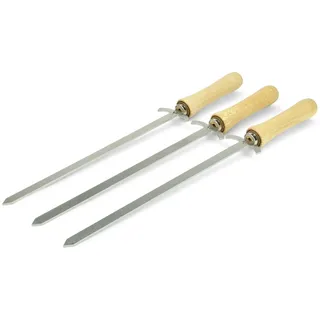 3 Grillschwerter aus Edelstahl - der etwas andere Grillspieß - 44 cm lang