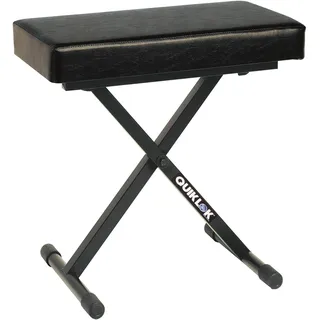 Quik Lok BX/718Deluxe Klavierbank mit Extra Dickem Sitzkissen (30 x 60 cm)