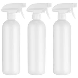 Jttxiu 3 Stück Sprühflasche, 500ml Kunststoff Pflanzenwasser Pumpsprühflasche, Leere Wassersprühflasche, Gießkanne für Hausgarten Reinigung Bewässerung Gartenpflanzen (weiß)