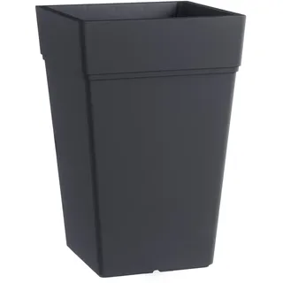ECKIGER ANTHRAZIT BLUMENTOPF 38X38 CM H 80 MOD. STALK