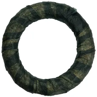 DekoPrinz Strohkränze mit Vlies, 1 Stück | ø 50 cm Durchmesser | 8 cm Stärke | Strohrömer, Türkranz, Deko-Kranz, Kranz-Rohling, Strohring