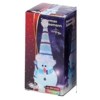 Christmas Gift 49038 Beleuchtung Schneemann Weihnachten 1 LED 3 x LR41
