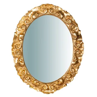 Biscottini Vintage-Spiegel 30 x 24 cm | Wandspiegel für Badezimmer und Schlafzimmer | Eingangsspiegel