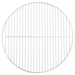 vidaXL Grillrost Rund Ø47 Cm 304 Edelstahl , Silberfarben , Metall , 47x47 cm , Grills, Grillzubehör
