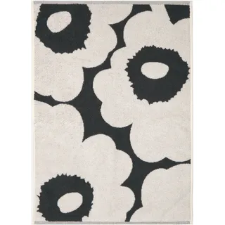 Handtuch MARIMEKKO "UNIKKO", anthrazit,sanftes weiß, B:50cm L:70cm, Frottee, Obermaterial: 100% Baumwolle, Handtücher, Handtuch, 100% Baumwolle, angenehm weich, 50 x 70 cm