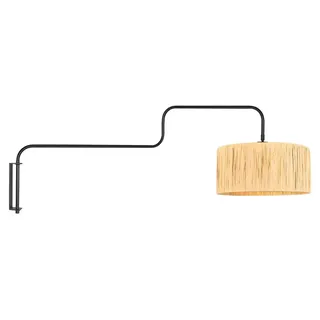 Steinhauer - wandleuchte - Bloeba - natürlich schwarz - metall seegras - Ø 40cm - E27 - 4182ZW - Schwarz