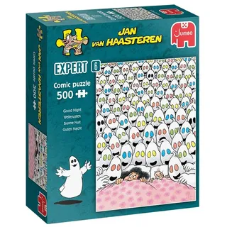 JUMBO Spiele Jan Van Haasteren, Experte 6, Gute Nacht, Puzzle 500 Teile Erwachsene