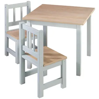 Roba Kindersitzgruppe Woody , Taupe, Sonoma Eiche , Holzwerkstoff , Quadratisch,Quadratisch , 56x49x56 cm , Babymöbel & Kindermöbel, Kinderzimmer & Jugendzimmer, Kindersitzgruppe