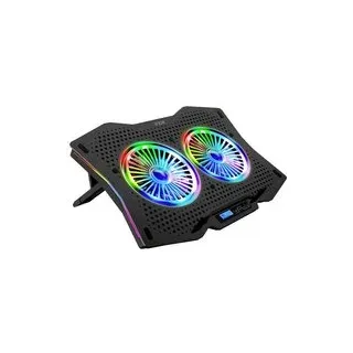 INCA INC-606TGS Notebook-Ständer mit Kühlfunktion USB-Hub-Funktion, höhenverstellbar