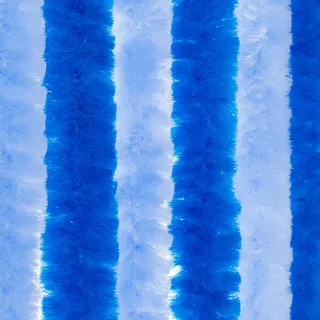 Moritz Flauschvorhang aus Chenille 90 x 200 cm sky-ocean-blue Türvorhang als Fliegenschutz Insektenschutz für Camping Wohnwagen