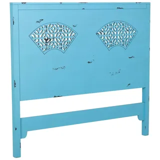 Wanderlust Bettkopfteil 150x5x130 cm , Blau , Holz , 150x130x5 cm , Bett-Kopfteile