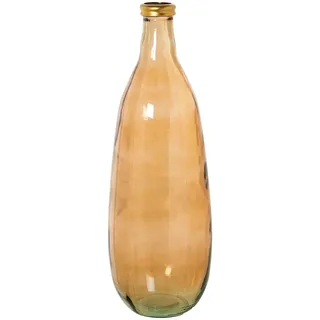 Alexandra House Living Bodenvase Braun/Gold, Glas, 25 x 25 x 70 cm