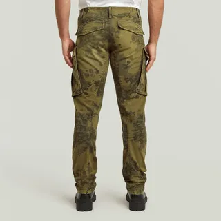 G-Star Rovic Zip 3D Regular Tapered Trousers (34/36), Lässig, Grün, Camouflage, Baumwolle
