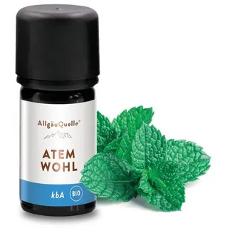 AllgäuQuelle Naturprodukte Allgäuquelle BIO Duftöl Duftmischung Atemwohl. Eukalyptus, Salbei, Minze 5 ml