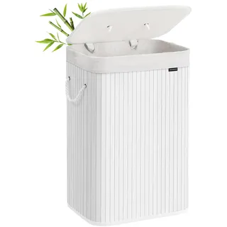 Songmics Songmics, Wäschekorb Coline 72L weiß