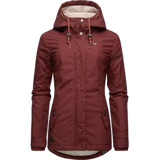 Ragwear Winterjacke "Winterjacke Monade" mit Kapuze Damen Winterparka mit Kapuze und m. Fleece gefüttert, terracotta22