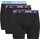 Boxershorts Brief 3PK Unterwäsche Blk-Uni BE/BE VOD/Burg Crush WB XS
