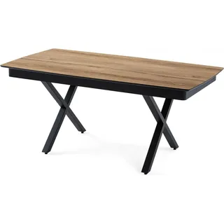 Designertisch Speisetisch Esstisch Küchentisch Holztisch Familientisch Tisch - Braun