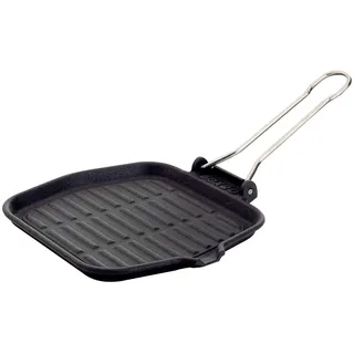 ILSA Grillpfanne 20 x 20 cm Gusseisen schwarz