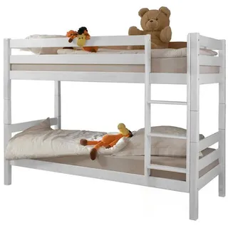 Mid.you Etagenbett , Weiß , Holz , Buche , massiv , 90x200 cm , nur für Rollroste geeignet , Babymöbel & Kindermöbel, Kinderzimmer & Jugendzimmer, Stockbetten