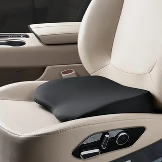 Rngwxoe 2-In-1 Keilkissen Auto Sitzkissen Fahrersitz oder Lendenkissen - 9 cm Weich Memory Foam Autositzkissen - Komfort Autokissen Sitzkeilkissen für Auto und LKW, Schwarz