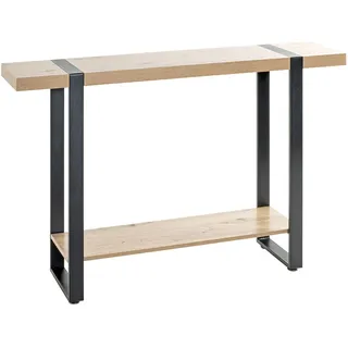 HAKU bergen-eiche Konsolentisch 120x30x82 cm schwarz