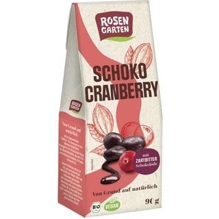 Rosengarten Cranberries in Zartbitterschokolade bio