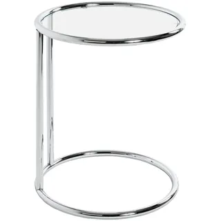 Haku-Möbel HAKU Möbel Beistelltisch rund Glas transparent 45,0 x 45,0 x 55,0 cm, 1 St.