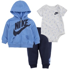 Nike Sportswear Erstausstattungspaket »JDI TOSS 3PC FZ PANT SET«, (Set, 3 tlg.), blau