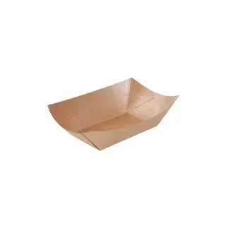Greenbox Pappschalen, trocken & leicht fettige Speisen, braun , Umweltfreundliche Snackschalen für den Außer-Haus-Verkauf, 1 Packung = 250 Stück, Fassungsvermögen: 200 ml