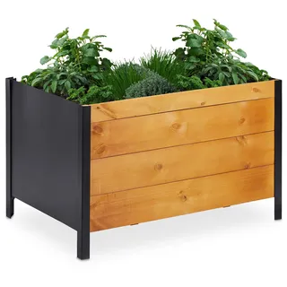 Relaxdays Hochbeet 78 x 48 x 51 cm Mehrfarbig