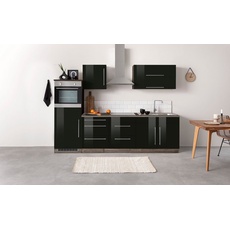 Bild Küchenzeile »KS-Samos«, mit E-Geräten, Breite 270 cm, schwarz