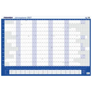 Franken Schreibunterlage PKH100227 91 x 61cm Weiß/Blau